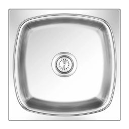 Nirali BG Kitchen Sink Popular Series Big 485x485 mm (19x19 inch) Satin Finish Stainless Steel, Square Deluxe-image-64