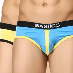 BASIICS by La Intimo Yellow Printed Briefs (Pack of 2)-picture-12