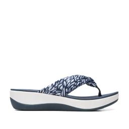 Clarks Women's Arla Glison 2 Navy Thong Wedges-image-11