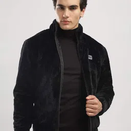 Overlays Men Mock Collar Tailored Jacket with Embroidered-image-10