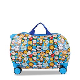 Polo Class Kids Printed Hard Sided Waterproof Trolley Bag-38