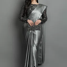 DIVASTRI Satin Saree-image-62