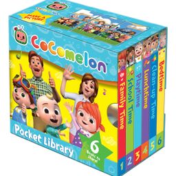 Cocomelon Pocket Library Board Books Set of 6 - English-image-0