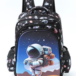 Play NationAstronaut Space Print School Backpack Navy Blue- 15 Inches-image-80