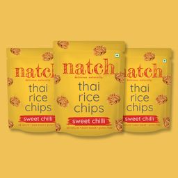 Natch thai rice chips - sweet chilli (small pack of 3 - 25g)-image-95