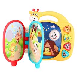 YAMAMA Giraffe Musical Storybook Toys With Lights And Soothing Music Fun Entertainment Kids Toys Educational Giraffe Learning Book Toy - Multicolor-20