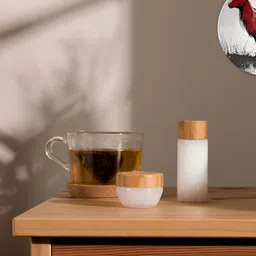 THE QUIRKY HOME A Fiery Creature White & Red Printed Ceramic Wall Plate-image-99