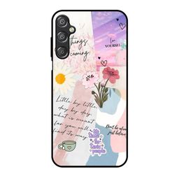 QRIOH Floral Printed Samsung Galaxy M15 5G Back Case Mobile Accessories-image-47