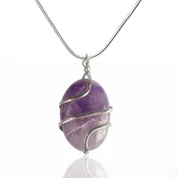 VIBESLE Oval Purple Pendants with Chains-image-9