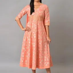 AURELIA Ethnic Motifs Print Empire Maxi Dress-image-54