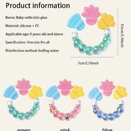 Numum Silicone Ring Teether - Multicolor ( color and design may vary) image 3
