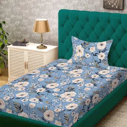 KLOTTHE Blue Single Bedsheets-image-84