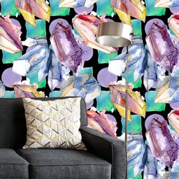 ArtzFolio Printed UV-Resistant Anti-Bacterial Diamond Rock PatternPeel & Stick Wallpaper-image-72