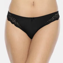 Jockey Women Black Solid Bikini Briefs 1813-0105-image-22