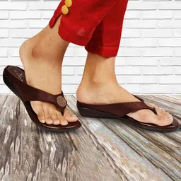 XE Looks Women Brown Embellished Flats-picture-54