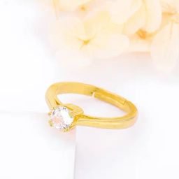 GIVA 92.5 Sterling Silver Golden Etheral Beauty Adjustable Ring for Womens and Girls-image-36