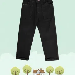 MINIKLUB Kids Black Solid Jeans-image-97