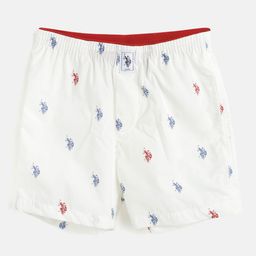 U.S. Polo Assn. Kids Boys Off-White & Blue Brand Logo Print Boxers 8905202300335-image-91