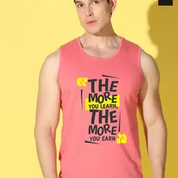 WOOSTRO Pack Of 2 Printed Combed Cotton GymInnerwear VWS26(MORE PEACH)(PLAIN BLACK)-image-59