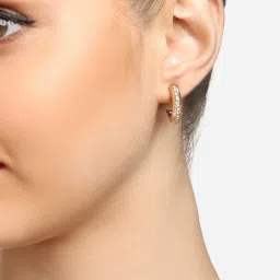 Zaveri Pearls Set of 25 Multicolor Classy Contemporary Studs Drops & Semi Hoops Earring-ZPFK16814 image 5