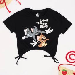 Pantaloons Junior Girls Black T-Shirt-image-72
