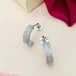 Abdesigns Silver Minimal Drop Earrings-image-70