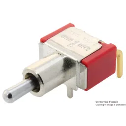 MULTICOMP PRO Toggle Switches SWITCH, PCB, SPDT, HORIZ, 1MS4T2B4M6RE-12