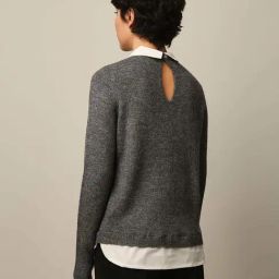 Only Grey Self Sweater image 2