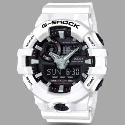 Casio G-Shock GA-700-7ADR Black Analog-Digital Dial White Resin Strap Men's Watch G742-picture-33