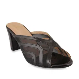 Pelle Albero Women's Black Casual Sandals-image-23