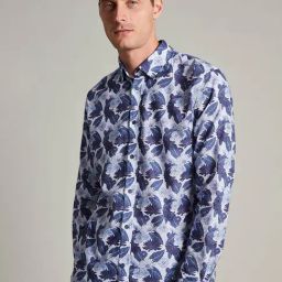 Matinique Blue Cotton Full Sleeves Shirt-image-4