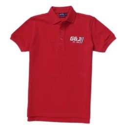 Gini & Jony Kids Red Cotton Regular Fit Polo T-Shirt-image-97