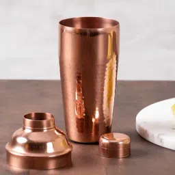 Nestroots Solid Copper Stainless Steel Cocktail Shaker Mixer Bottle-image-19