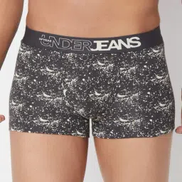 UnderJeans by Spykar Grey Printed Trunks-46
