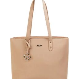 Code by Lifestyle Beige Textured Tote Bag-image-40