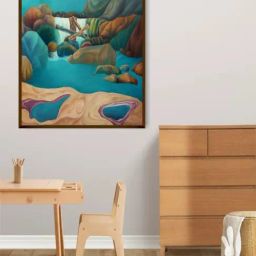 The Art House Abstract Multicolor Canvas Painting-picture-1