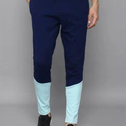 Tribe by Allen Solly Blue Regular Fit Colour Block Trackpants-image-87