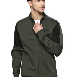 ALCIS Green Regular Fit Printed Sports Jacket-image-78
