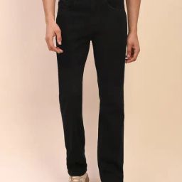 Camla Black Cotton Regular Fit Jeans-image-76