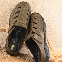 Hitz Men's Olive Fisherman Sandals-picture-22