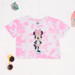 Pantaloons Junior Girls Pink T-Shirt-picture-1