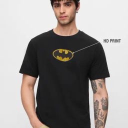The Souled Store Black Cotton Graphic Casual T-Shirt-image-46