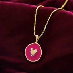 Voylla Gold Valentine Day Eternal Heart Necklace Pendant-picture-9