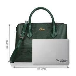 Lavie Liz Tallon Green Synthetic Textured Handbag image 5