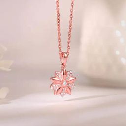 GIVA 925 Sterling Silver Rose Gold Pendant for Women-image-99