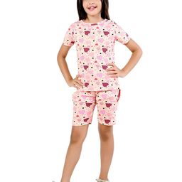 BAESD Girls Printed T-shirt with Shorts-image-47