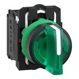 Sibass Electric LED Luminous Selector Knob 3 Position Diameter 22.5 mm Metal Body Without Contact Element with CE Mark, SE-XB2-BW (Pack of 200)-22