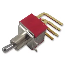 MULTICOMP PRO Toggle Switches SWITCH, PCB, DPDT, HORIZ, 1MD1T2B4M6RE-32