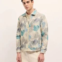 The Bear House Multi-Color Polyester Regular Fit Printed Casual Jacket-picture-20