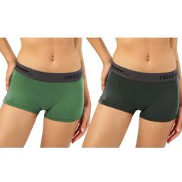 Freecultr Green Plain Boy-Shorts Panties - Pack Of 2-picture-27
